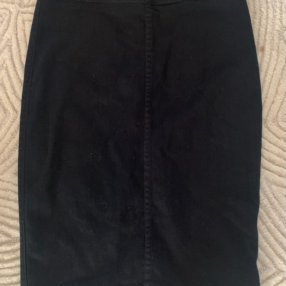The Casting black denim stretch skirt - Picture 3 of 6